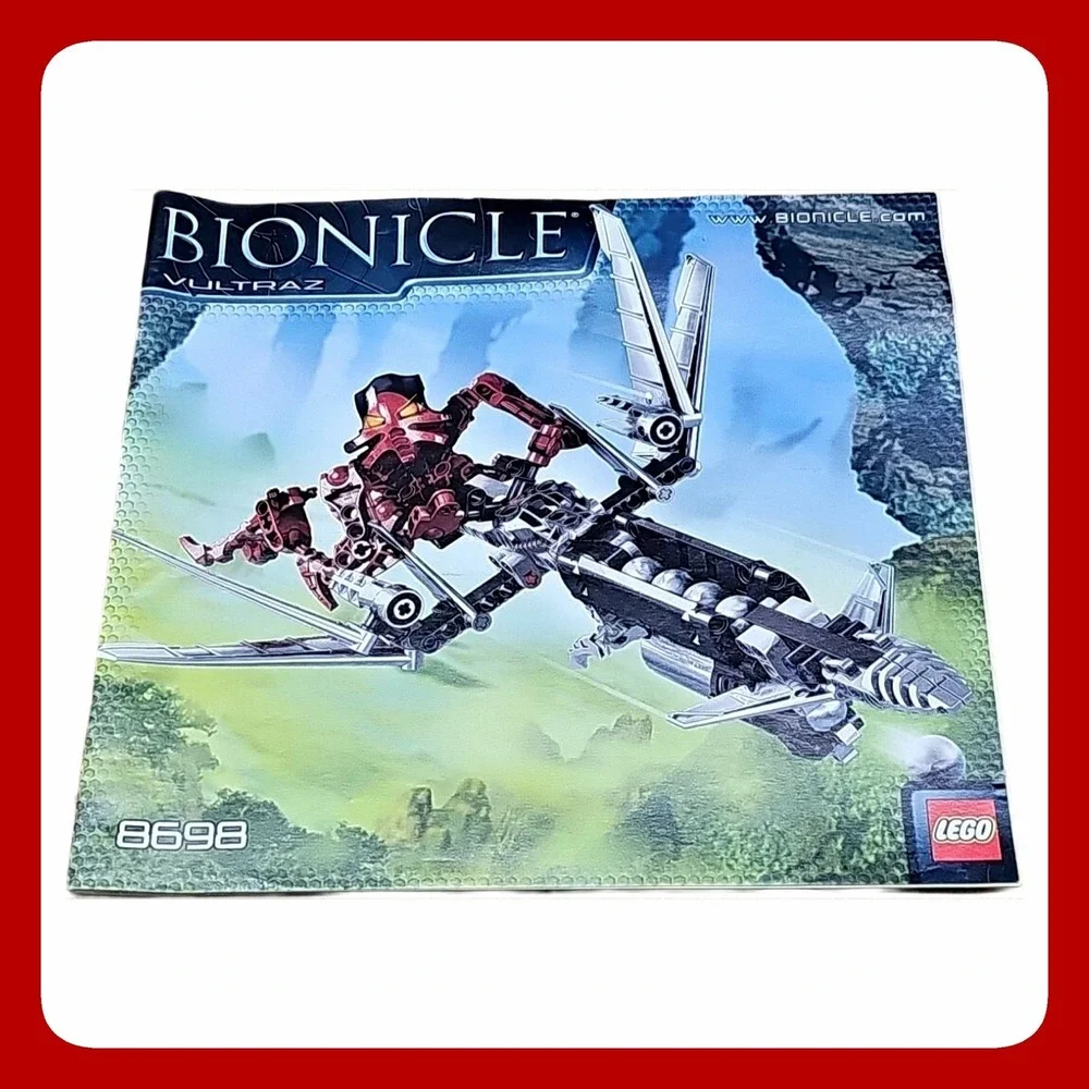 Lego Bionicle Vultraz 8698 Instruction Manual Booklet Vintage 2008 Paper Guide